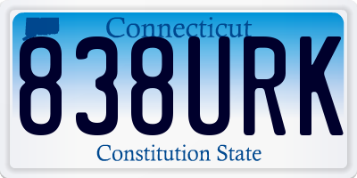 CT license plate 838URK