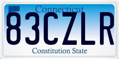 CT license plate 83CZLR