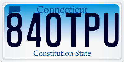 CT license plate 840TPU