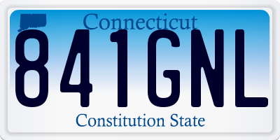 CT license plate 841GNL