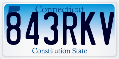 CT license plate 843RKV