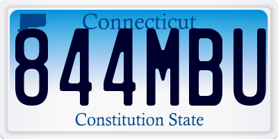 CT license plate 844MBU