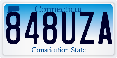 CT license plate 848UZA