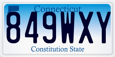 CT license plate 849WXY