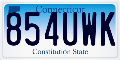 CT license plate 854UWK