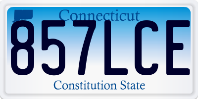 CT license plate 857LCE