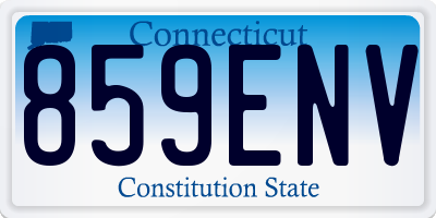 CT license plate 859ENV