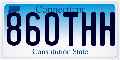 CT license plate 860THH