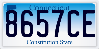 CT license plate 8657CE