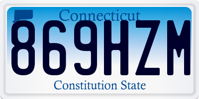 CT license plate 869HZM