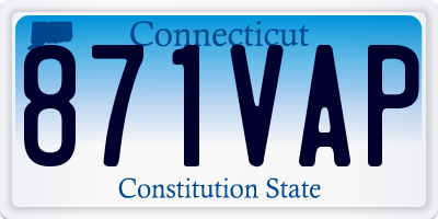 CT license plate 871VAP