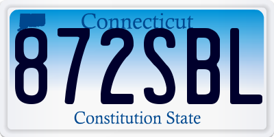 CT license plate 872SBL