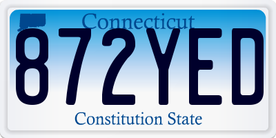 CT license plate 872YED