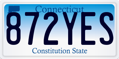 CT license plate 872YES