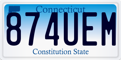 CT license plate 874UEM