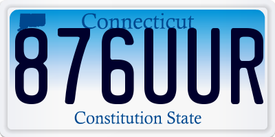 CT license plate 876UUR