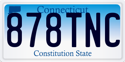 CT license plate 878TNC