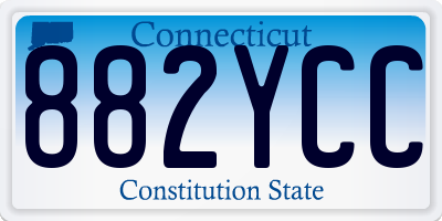 CT license plate 882YCC