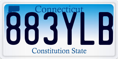 CT license plate 883YLB