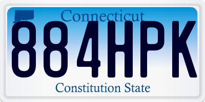 CT license plate 884HPK