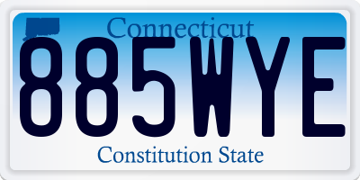 CT license plate 885WYE