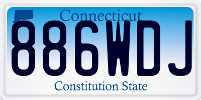 CT license plate 886WDJ