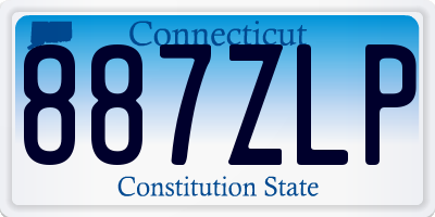 CT license plate 887ZLP