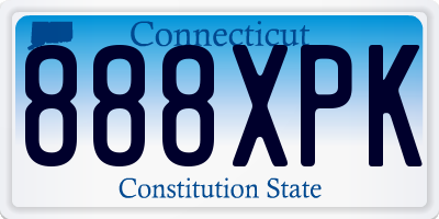 CT license plate 888XPK