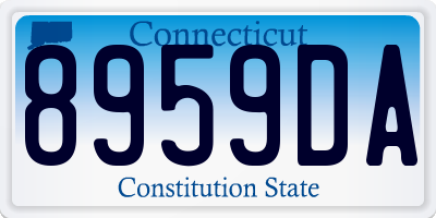 CT license plate 8959DA