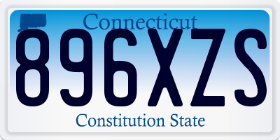 CT license plate 896XZS