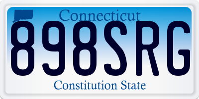 CT license plate 898SRG