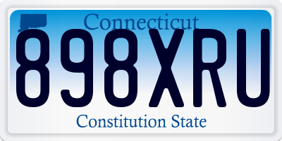 CT license plate 898XRU