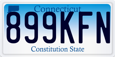 CT license plate 899KFN