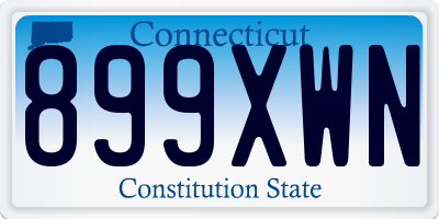 CT license plate 899XWN