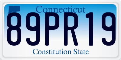 CT license plate 89PR19