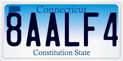 CT license plate 8AALF4