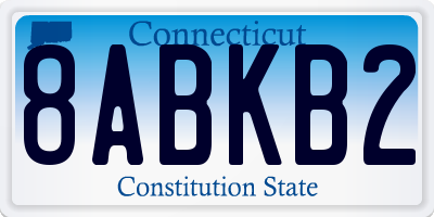 CT license plate 8ABKB2