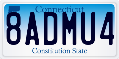 CT license plate 8ADMU4