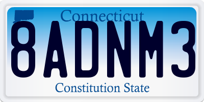 CT license plate 8ADNM3