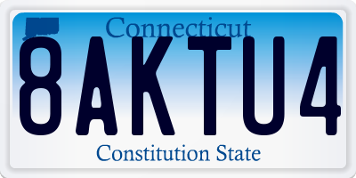 CT license plate 8AKTU4