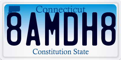 CT license plate 8AMDH8