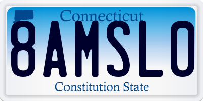 CT license plate 8AMSL0