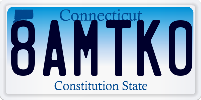 CT license plate 8AMTK0