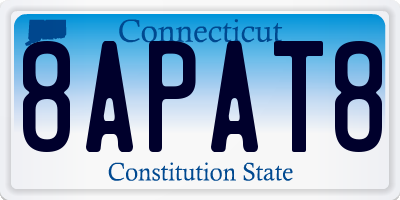 CT license plate 8APAT8