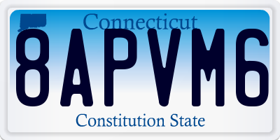 CT license plate 8APVM6