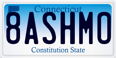 CT license plate 8ASHMO