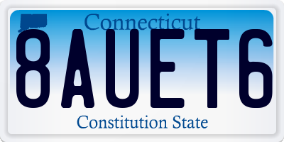 CT license plate 8AUET6