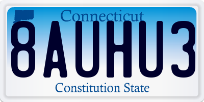 CT license plate 8AUHU3