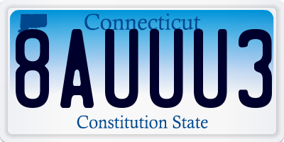 CT license plate 8AUUU3