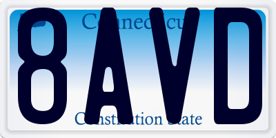 CT license plate 8AVD